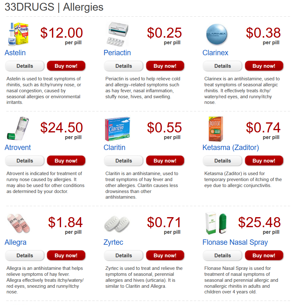 33Drugs product category page