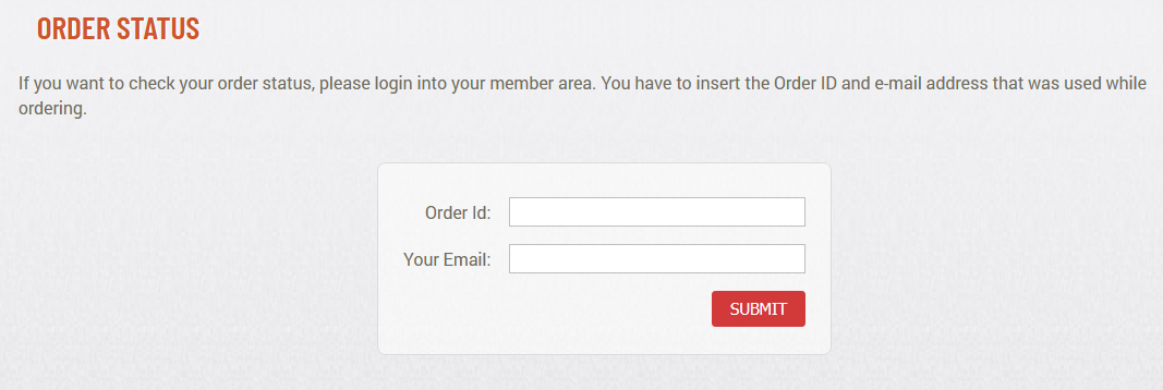 ProvantHealth order tracking interface