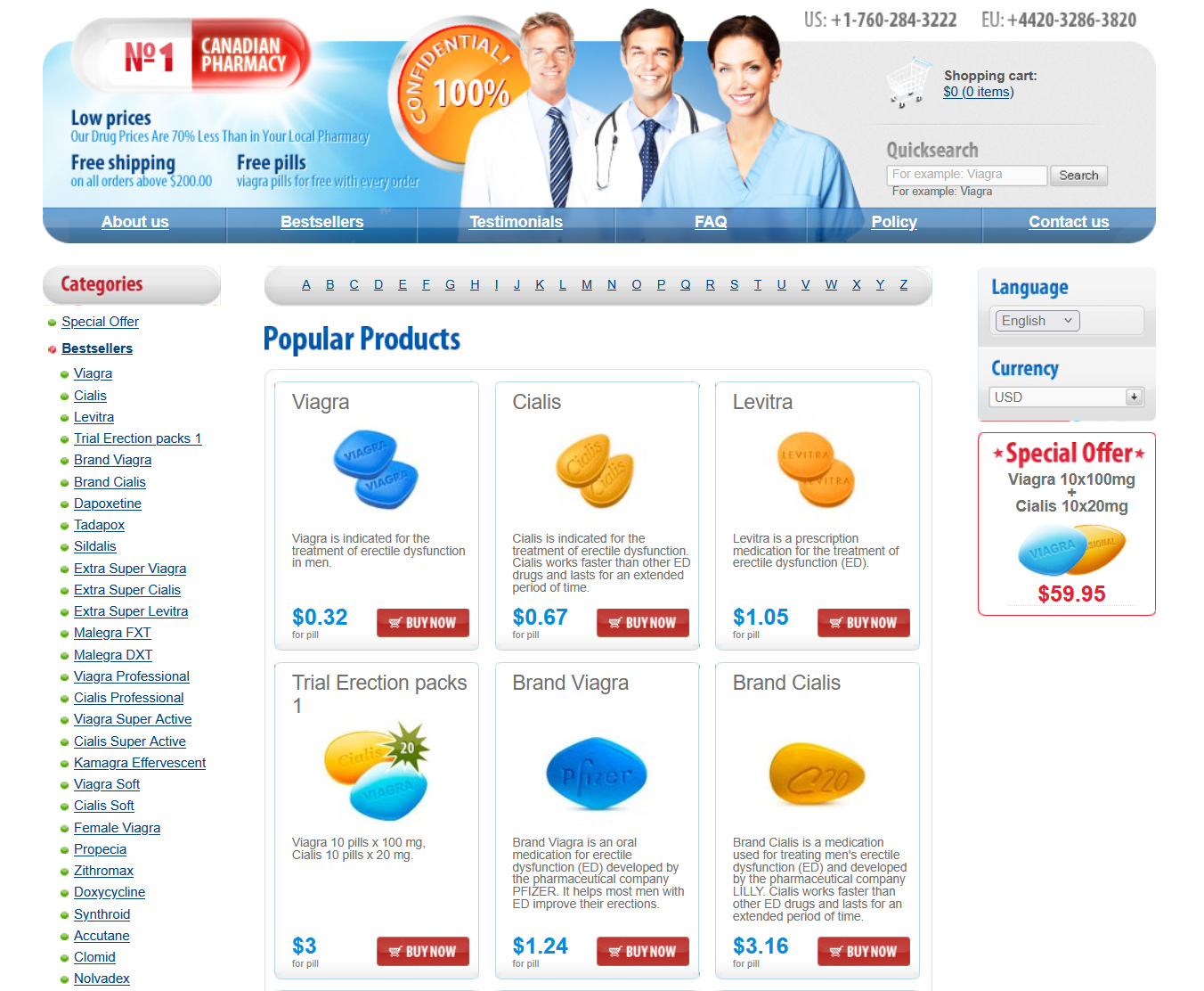 RxMedBank homepage layout
